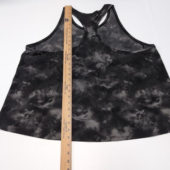 Athleta Ultimate Printed Train Tank Plus Size 2X Black Gray Racerback NEW NWT - Picture 12 of 13